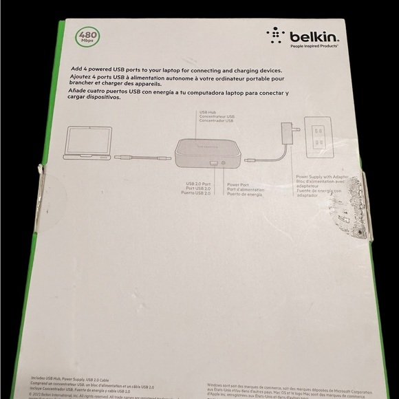 Belkin 4 port USB 2.0 Hub - Picture 3 of 3